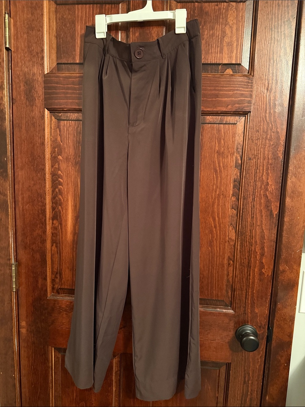 Francesca's Collections Wide Leg Trousers in Brown